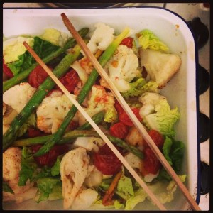 super easy cauliflower salad